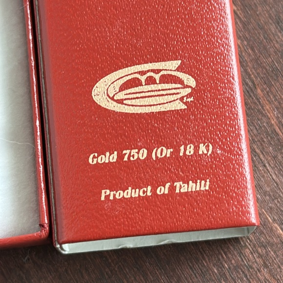 TAHITI Solid Gold Cross With Real Tahitian Pearl Pendant - Picture 4 of 8